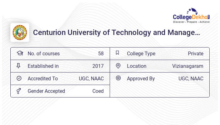 Centurion University Of Technology And Management Vizianagaram Fees Structure And Courses List