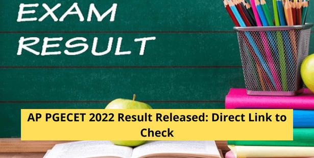 AP PGECET 2022 Result Released: Direct Link to Check