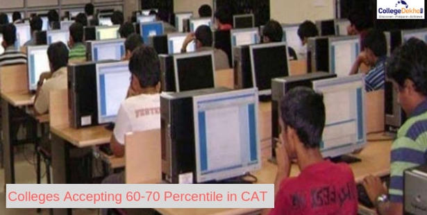 Colleges accepting 60-70 percentile in CAT