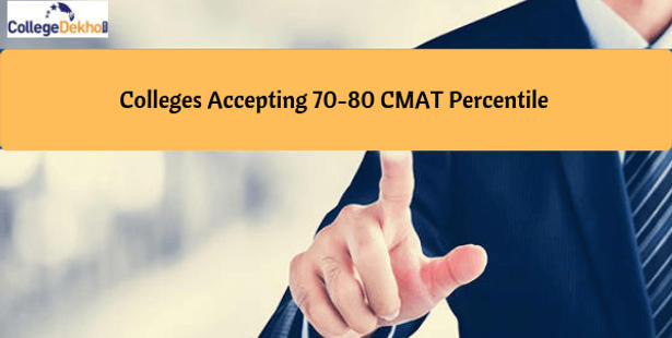 CMAT 2021 70-80 percentile colleges