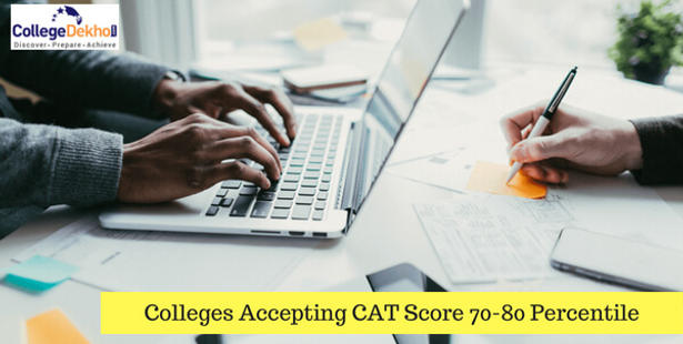 Colleges Accepting 70-80 Percentile in CAT 2021