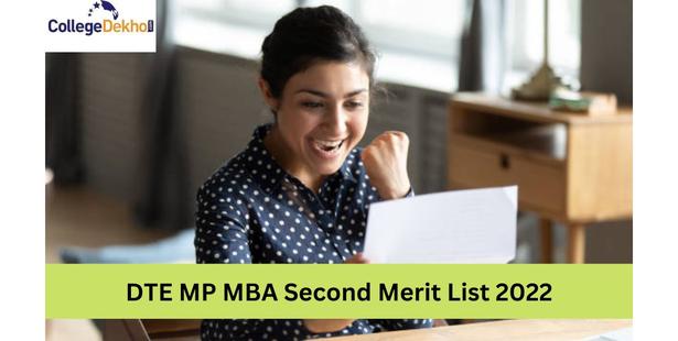 DTE MP MBA Second Merit List 2022