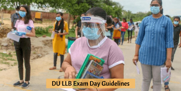 DU LLB 2022 Exam Day Guidelines: COVID-19 Related Instructions