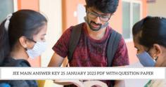 Download JEE Main Answer Key 25 January 2023 PDF (Available)