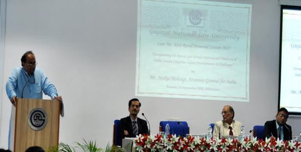 Lecture on GNLU’s Founder Kirit Raval Organized