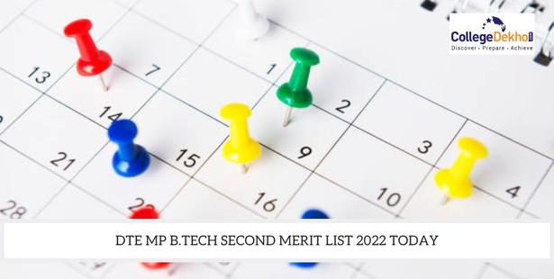 DTE MP B.Tech Second Merit List 2022