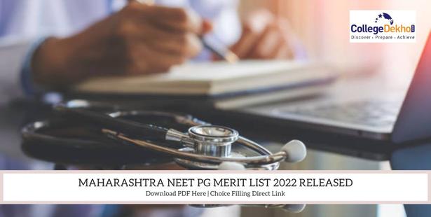 Maharashtra NEET PG Merit List 2022