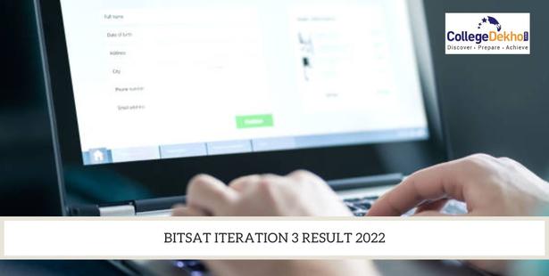 BITSAT Iteration 3 Result 2022