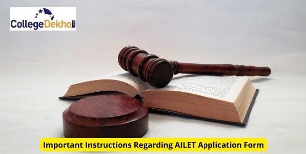 Important Instructions Regarding AILET 2022 Application Form