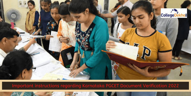 Important instructions regarding Karnataka PGCET Document Verification 2022