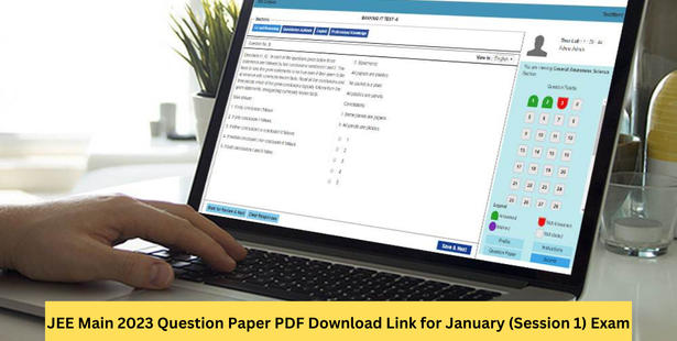 JEE Main 2023 Question Paper PDF Download Link for January (Session 1) Exam