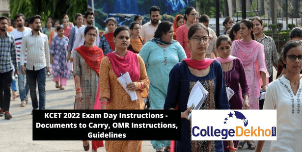 KCET 2022 Exam Day Instructions, Guidelines and SOPs