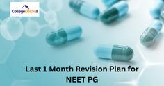 Last 1 Month Revision Plan for NEET PG