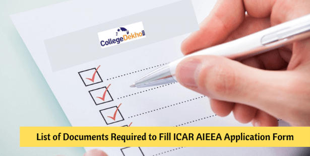 List of Documents Required to Fill ICAR AIEEA Application Form – Image Upload, Specifications