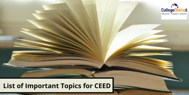 List of Important Topics for CEED 2022