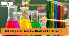 List of Important Topics for Rajasthan JET 2023 Chemistry