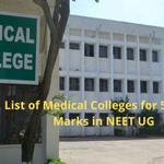 List of Medical Colleges for 500-600 Marks in NEET UG