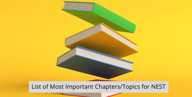 List of Most Important Chapters/ Topics for NEST 2022