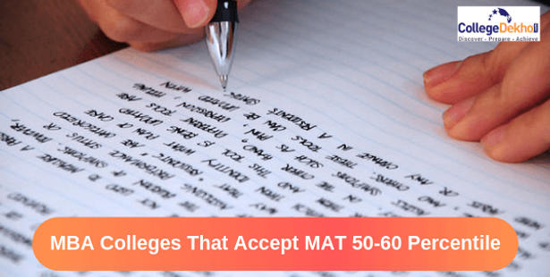 Colleges Accepting 50-60 Percentile in MAT