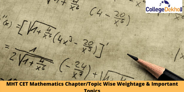 MHT CET 2022 Mathematics Topic/Chapter Wise Weightage