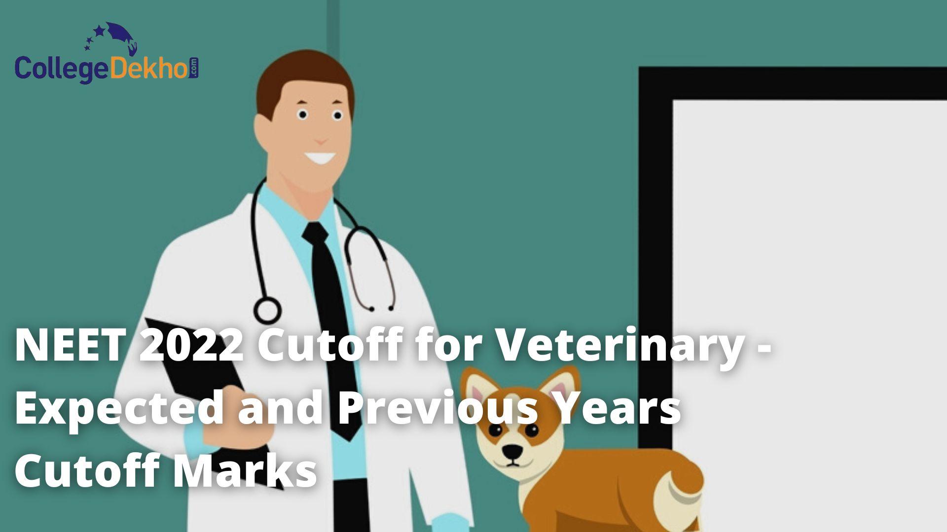 NEET 2022 Cutoff for Veterinary - Qualifying Marks and Previous Years'  Cutoff Marks for General, OBC, SC and ST Category | CollegeDekho