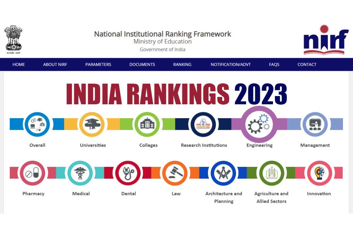 NIRF 2023 Rankings IIMA, GNLU, CEPT in top 10 in respective categories