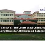 NIT Calicut B.Tech Cutoff 2022