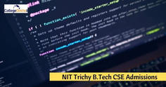NIT Trichy BTech CSE Cutoff 2023 - College and Course Wise JEE Main Cut Off