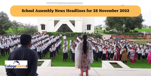 School Assembly News Headlines for 28 November 2022