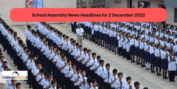 School Assembly News Headlines for 2 December 2022