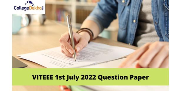 VITEEE 1st July 2022 Question Paper