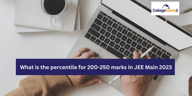 Percentile for 200-250 marks in JEE Main 2023