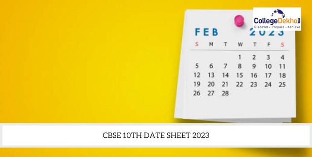 CBSE Exam Date 2023 Class 10