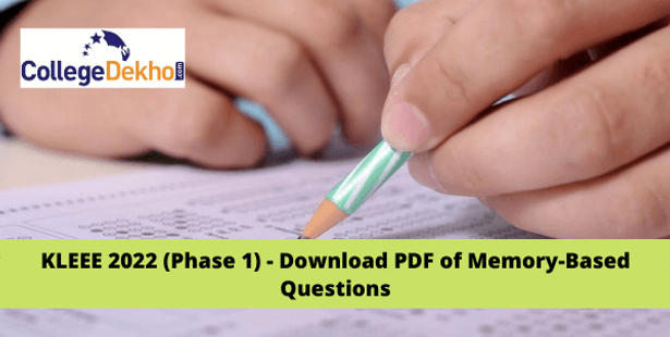 KLEEE 2022  (Phase 1) - Download PDF of Memory-Based Questions