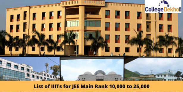 List of IIITs for JEE Main Rank 10,000 to 25,000