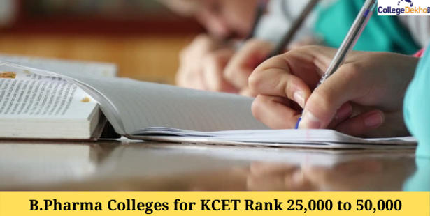 B.Pharm Colleges Accepting KCET Rank 25,000 to 50,000