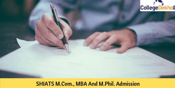 SHIATS M.Com, MBA and M.Phil Admissions