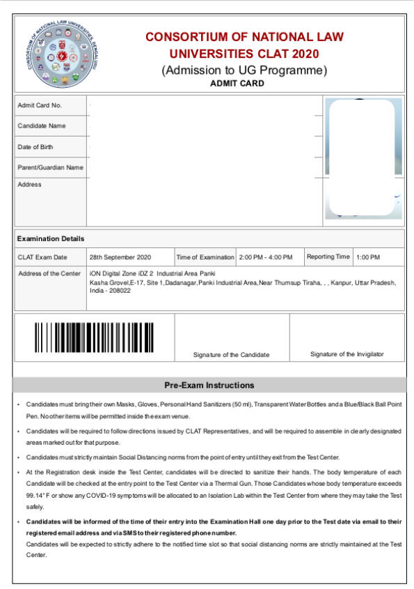 CLAT 2024 Admit Card Direct Link to Download Hall Ticket Here!