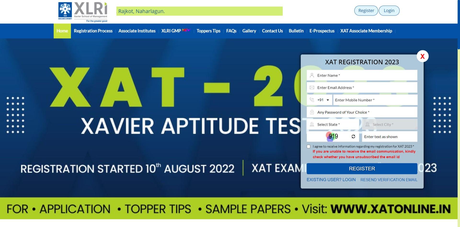 XAT 2024 Registration & Application Form Start Date (August 2023