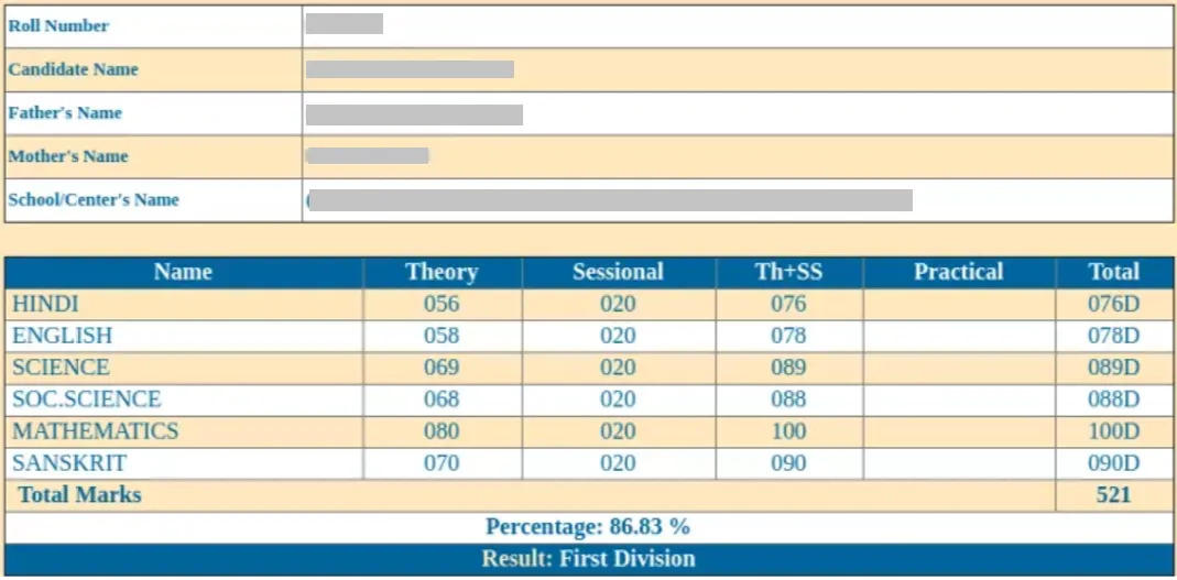 rbse 10th result date 2023 in Hindi