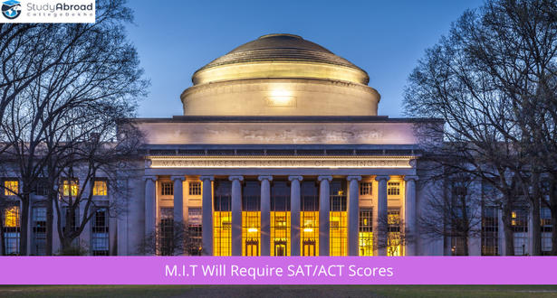 MIT Reinstates SAT/ACT Requirement for 2022-2023 Admissions